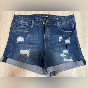 Dark Wash Denim Shorts